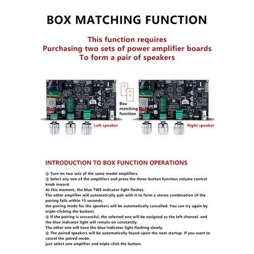 Bluetooth amplifier board - bluetooth, 100w