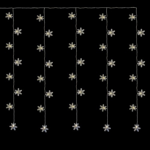 Schnee flocke lichter vorhang - schnee,