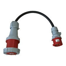 CEE Adapter CEE 32A Stecker auf CEE 63A Kupplung Starkstrom Kabel Sirox, PCE