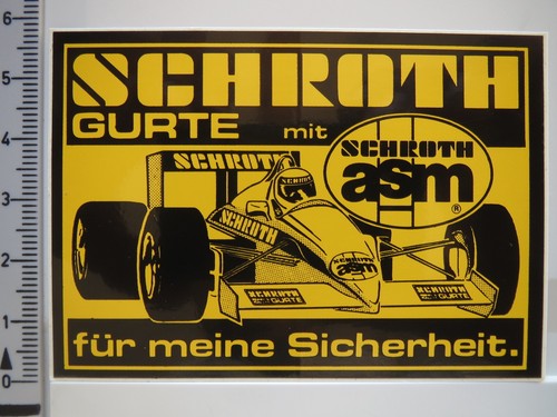 Aufkleber sticker schroth asm - aufkleber,