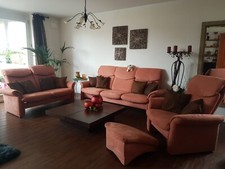 wohnzimmer möbel sofa gebraucht - Terracotta - 3-Sitzer;2-Sitzer; Sessel; Hocker