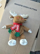 MC Donalds 2001 Elch Coca Cola Werbeartikel Sammlerstück Stofftier singt u tanzt