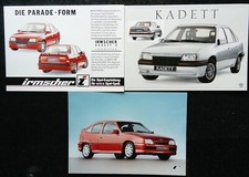 Opel Kadett E 3er Prospekt Set 1986 Irmscher