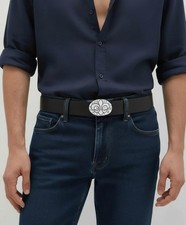Fleur lys belt - fleur-de-lys, oval