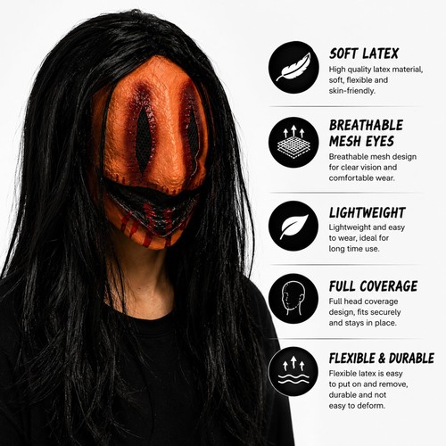 Halloween dämon maske - maske, latex