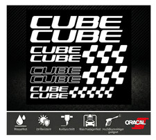 CUBE Aufkleber Set Weiß