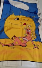 großes Vintage Badehandtuch