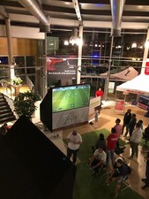 Mobile XXL Präsentationsleinwand, Rückprojektor, Beamer Leinwand Rückprojektion