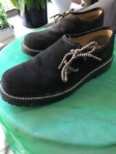  Halbschuhe Haferlschuhe Freizeitschuhe Herren Schuhe braun Wild Leder Flach 