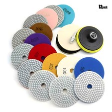 12x Diamant Polierscheiben Für Granit Set Schleifpad Steinschleifer Polierpad