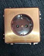 Merten Antik Messing Steckdose  Komplett Steckdose "alte Ausführung"