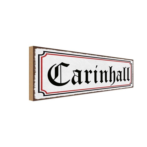 Holzschild 10x27 carinhall - holzschild, cm