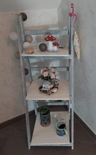 Deko Leiterregal Holzregal Blumentreppe - zusammenklappbar