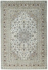 Perserteppich Kashan Kork 355 x 240 cm Orientteppich Top Zustand - Beige