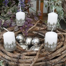 4 Kerzenhalter Adventskranz