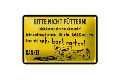 Blechschild warnschild 18x12cm - blechschild,