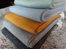 Wolldecke 140x200cm  Schurwolle Plaid Kuscheldecke Decke 100% Wolle