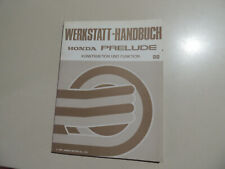 Werkstatthandbuch Einführungsschrift Honda Prelude BA4 1988 3. Generation