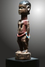 YORUBA "ibeji" Zwillingsfigur, ca 24,cm, gesammelt 1970er Jahre, Johannesburg/SA