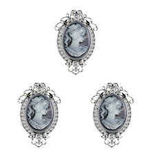  3 Pcs Strass Schmuck Broschen