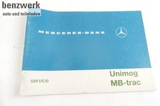 Mercedes MB-Trac Wartungsheft