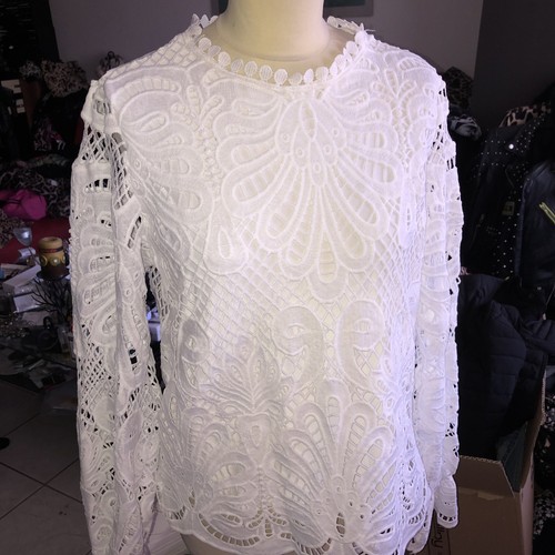 Italy spitzen bluse netz - italy,