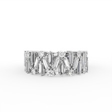 18k weißgold eternity ring - weißgold,