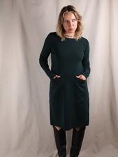 COS Strickkleid mit Taschen Dunkelgrün XS