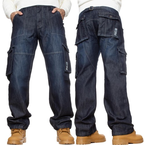 Herren cargo jeans kampfhose - cargo,