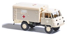 Busch H0 50249 Robur LO 2002 A Koffer, Sankra beige / 1:87