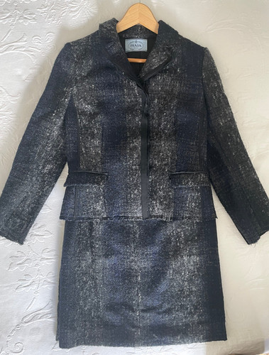 Prada teiler tweed anzug - tweed,