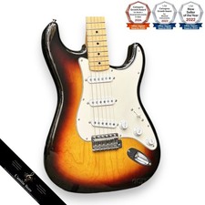 Fender American Performer Stratocaster Satin Lake Placid Blue Maple Gitarre