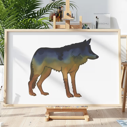 Hunde tiere schablone malen - tiere,
