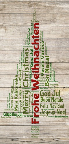 Frohe weihnachten textil - frohe,