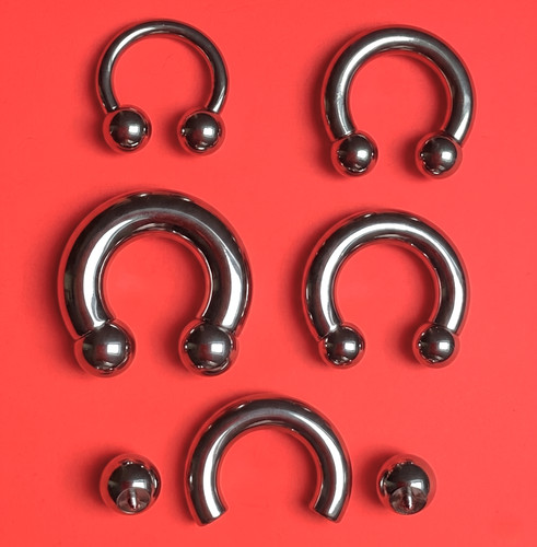 Piercing hufeisen ring - x,