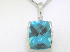 Blautopas Anhänger 585