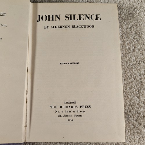 John silence algernon - john,