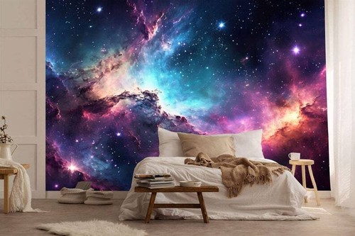 Glänzende sterne galaxie - glänzende,