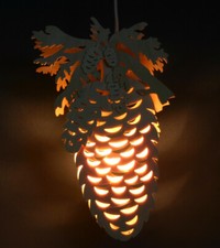 Fensterbild beleuchtet Zapfe