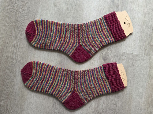 Handgestrickte socken - handgestrickte, /
