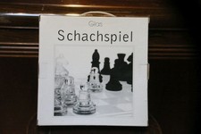 Design Schachspiel Glas, unbenutzt, 25 x 25cm