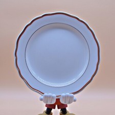 Meissen Porzellan Koralle Goldrand || Kuchenteller Ø 18 cm || 2 Schleifstriche