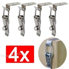 Großer Edelstahl Spannverschluss Kistenverschluss abschließbar Kofferverschluss