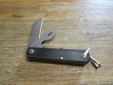 Vintage Bordmesser Taschenmesser Army Multitool Messer Dosenöffner Pocket Knife 