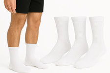 4-12 Paar Arztsocken Weiß