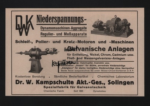 Solingen werbung 1934 w - solingen,,