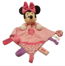 Disney Baby Minnie Mouse Schmusetuch  rosa süß seltene Ausführung Rassel
