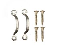 Puppenhaus Silber Schrank Tür D Griffe Schublade Zug Miniatur 1:12 Maßstab