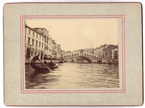 Fotografie venedig gondel an - venedig,,