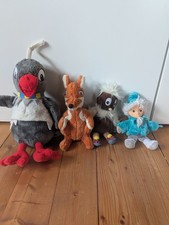 Sandmännchen Plüschfiguren Konvolut, Moppi, Pittiplatsch, Schnatterinchen